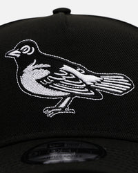 New Era Baltimore Orioles 'Black And White' 9FORTY A-Frame Snapback Black/White