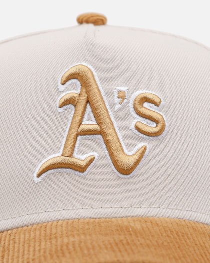 New Era Oakland Athletics 'Honey Pot' 9FORTY A-Frame Snapback Stone/Wheat