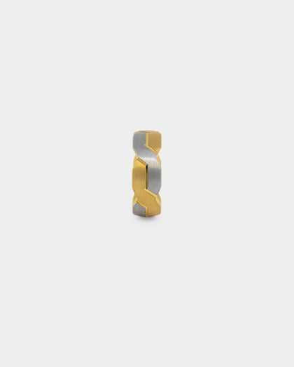 NXS Twisted Tungsten Ring Gold/Tungsten