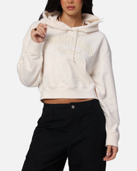 Tommy Jeans Women's Boxy Crop GMD Varsity Hoodie Ancient White