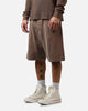American Thrift Fleece Shorts Washed Brown