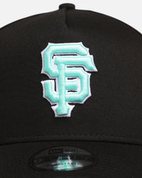 New Era San Francisco Giants 'Black Aqua' 9FORTY A-Frame Snapback Black/Aqua