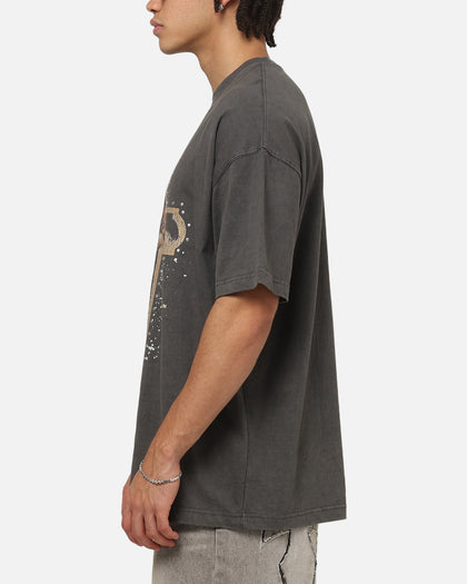 Saint Morta Fallen Saints Boxy T-Shirt Washed Charcoal