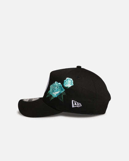 New Era Boston Celtics 'Aqua Rose Embroidery' 9FORTY A-Frame Snapback Black/Aqua