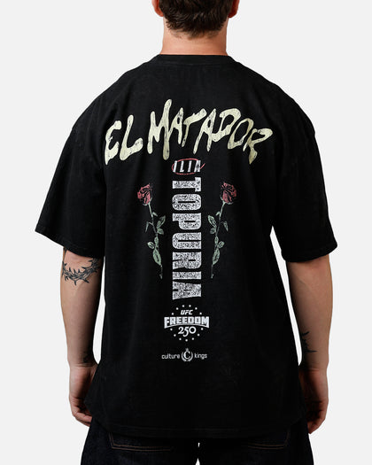 UFC By Culture Kings UFC 250 Ilia Topuria T-Shirt Black Acidwash