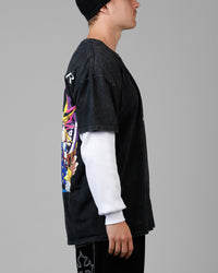 Loiter X Yu-Gi-Oh! Yugi T-Shirt Off Black