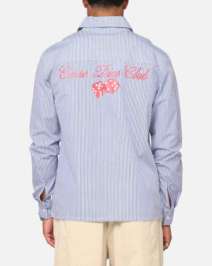 Carre Dice Club Long Sleeve Button Up Shirt Pinstripe