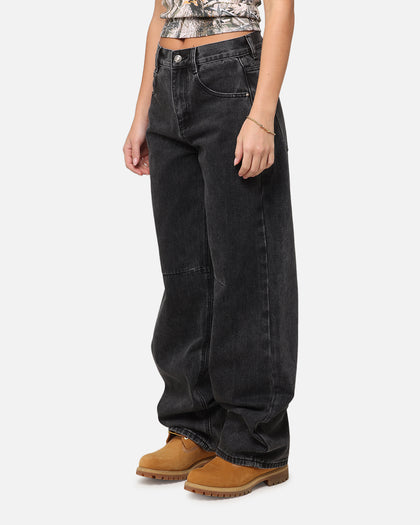 XXIII Women's Buckle Baggy Jeans Vintage Black