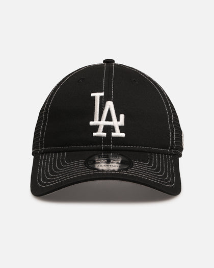 New Era Los Angeles Dodgers 'Contrast Chrome' 9TWENTY Casual Trucker Strapback Black
