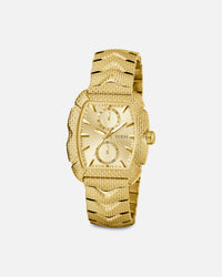 Guess Mainline Nile Textured Bracelet Watch Gold
