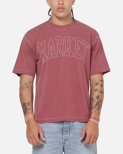 Market Big Stitch T-Shirt Oxblood
