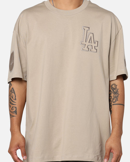Pro Standard Los Angeles Dodgers Drop Shoulder T-Shirt Taupe