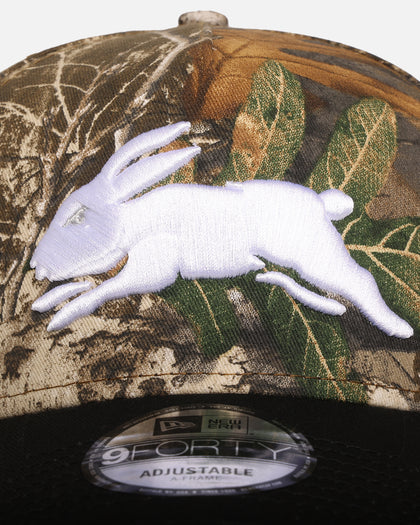 New Era South Sydney Rabbitohs 'NRL Real Tree' 9FORTY A-Frame Snapback Real Tree Camo