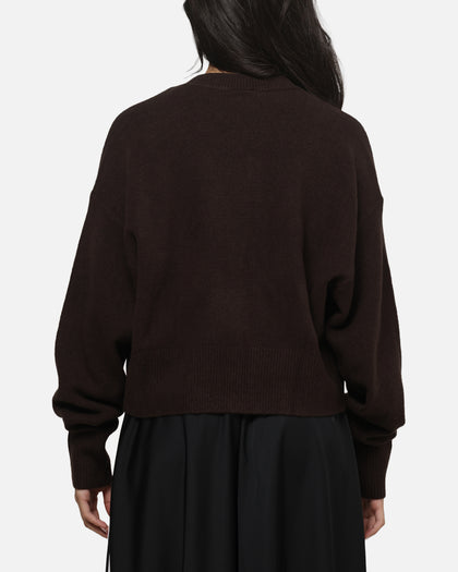 Adidas Women's Essentials Knit Cardigan Brown