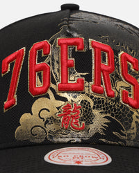 Mitchell & Ness Philadelphia 76ers 'Year Of The Dragon' Pro Crown Snapback Black