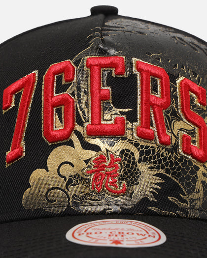 Mitchell & Ness Philadelphia 76ers 'Year Of The Dragon' Pro Crown Snapback Black