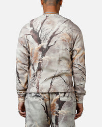 MNML Washed Waffle Thermal Long Sleeve T-Shirt Snow Camo
