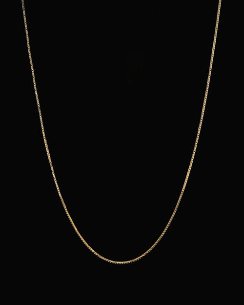 House Of Auric Micro Box Chain 18k Gold Vermeil