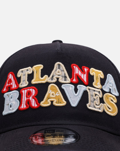New Era Atlanta Braves 'Fabric Shop' 9FORTY A-Frame Snapback Navy