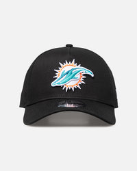 New Era Miami Dolphins 'Upside Down Logo' 9FORTY A-Frame Snapback Black/Official Team Color