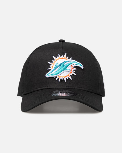 New Era Miami Dolphins 'Upside Down Logo' 9FORTY A-Frame Snapback Black/Official Team Color