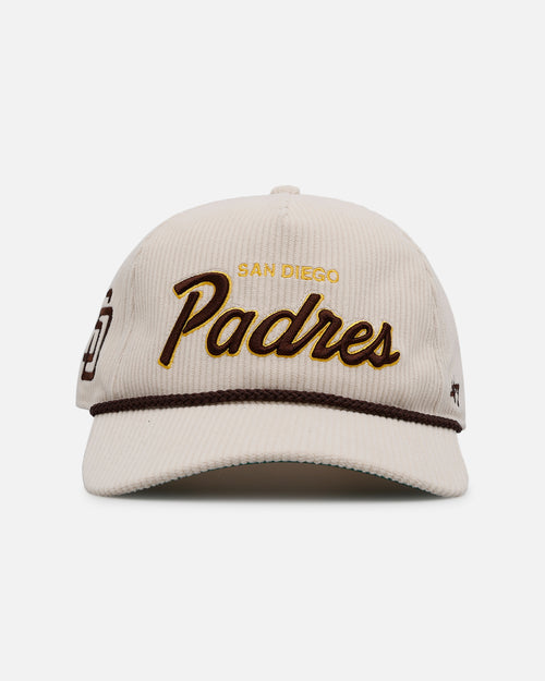 47 Brand San Diego Padres 'Natural Script' Premium Hitch Corduroy Snapback Natural