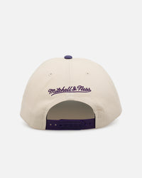 Mitchell & Ness Los Angeles Lakers 'Washed Cotton' Deadstock Snapback Off White
