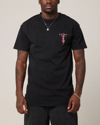 Saint Morta Daggers Lafayette T-Shirt Vintage Black/Pink