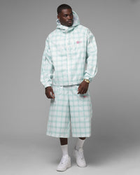 Loiter Ultra Hybrid Shorts Green Plaid