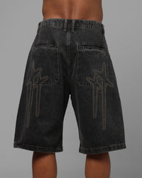 Loiter Star Born Jorts Dirty Grey