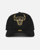 New Era Chicago Bulls 'NBA Black & Gold Embroidery' 9FORTY A-Frame Snapback Black/Gold
