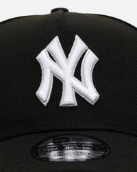 New Era New York Yankees 'Black And Team Color' 9FORTY A-Frame Snapback Black/Official Team Color