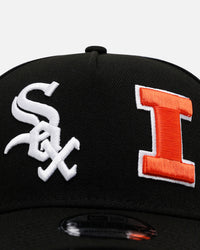 New Era Chicago White Sox 'MLB & NCAA Dual Logo' 9FORTY A-Frame Snapback Black