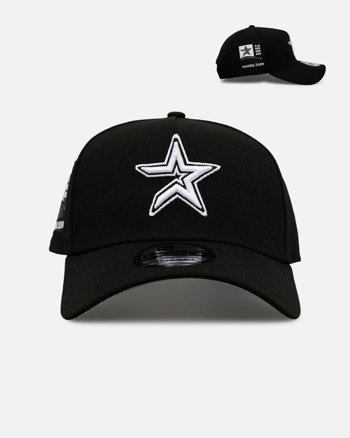 New Era Houston Astros 'Black And White' 9FORTY A-Frame Snapback Black/White