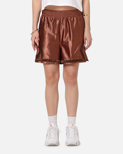 Jordan Women's Dri-FIT 4" Diamond Shorts Metallic Red