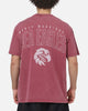 Bleacher Athletic Manly Sea Eagles NRL Attrition Washed T-Shirt Burgundy
