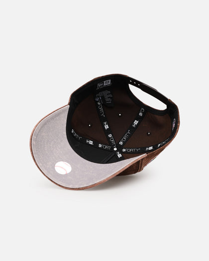 New Era Los Angeles Dodgers 'Washed Walnut' 9FORTY A-Frame Snapback Walnut