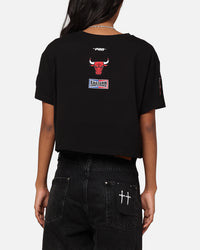 Pro Standard Women's Chicago Bulls Boxy Cropped T-Shirt Black