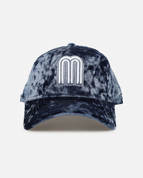 New Era Mexico National Baseball Team 'Crushed Blue Velvet' 9FORTY A-Frame Snapback Blue