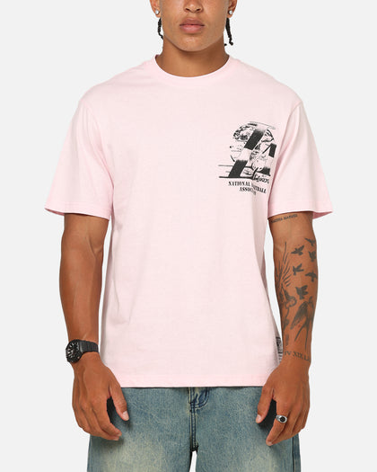 Mitchell & Ness Los Angeles Lakers Champ Chrome T-Shirt Pink