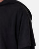 MNML Over Tee Layered Hoodie Washed Black