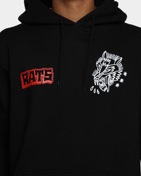 Rats Get Fat Baphomet Hoodie Black