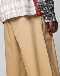 Loiter Wide Leg Chino Shorts Tan