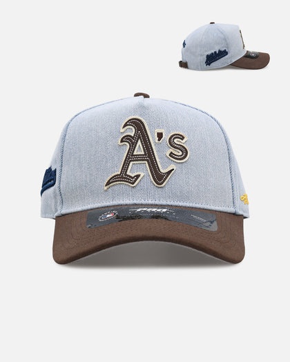 Pro Standard Oakland Athletics 'Denim Suede' Pro Pinch Strapback Denim
