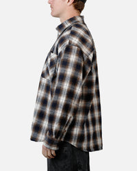 Alpha Industries Unfrm Flannel Button Up Shirt Rust