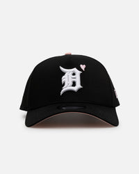 New Era Detroit Tigers 'Pink Satin Hearts 2.0' 9FORTY A-Frame Snapback Black/Pink