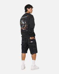 Mitchell & Ness X Mclaren Lando Norris Signature Crewneck Washed Black