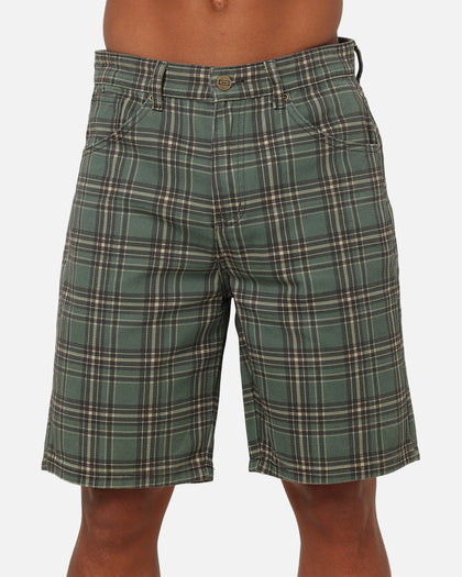 Carre Avenue Jorts Green Plaid
