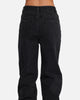 XXIII Women's Straight Leg Jeans Washed Black