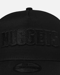 New Era Denver Nuggets 'NBA Black On Black' 9FORTY A-Frame Snapback Black